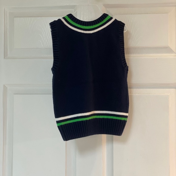 Chaps Boys Navy Sweater Vest Size 5 - Picture 2 of 4
